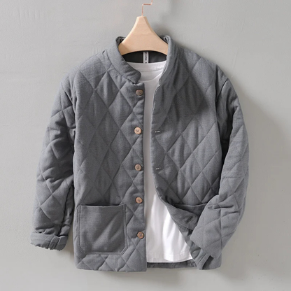 Classic Mens Quilted Padded Coat Jacket