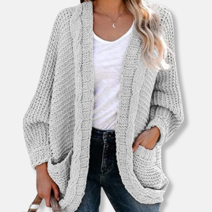 Cozy Oversized Wool Open Front Cardigan