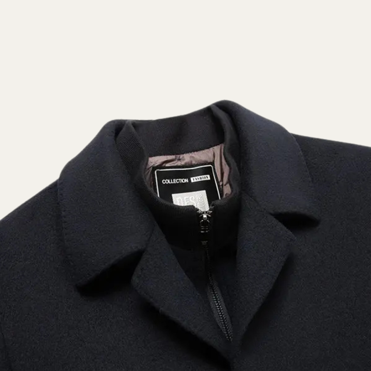 Classic Fit Men's Tailored Wool Overcoat