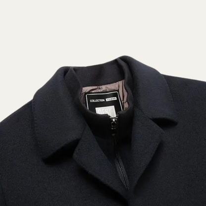 Classic Fit Men's Tailored Wool Overcoat