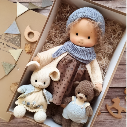 Soft Plush Artisan Teddy Doll