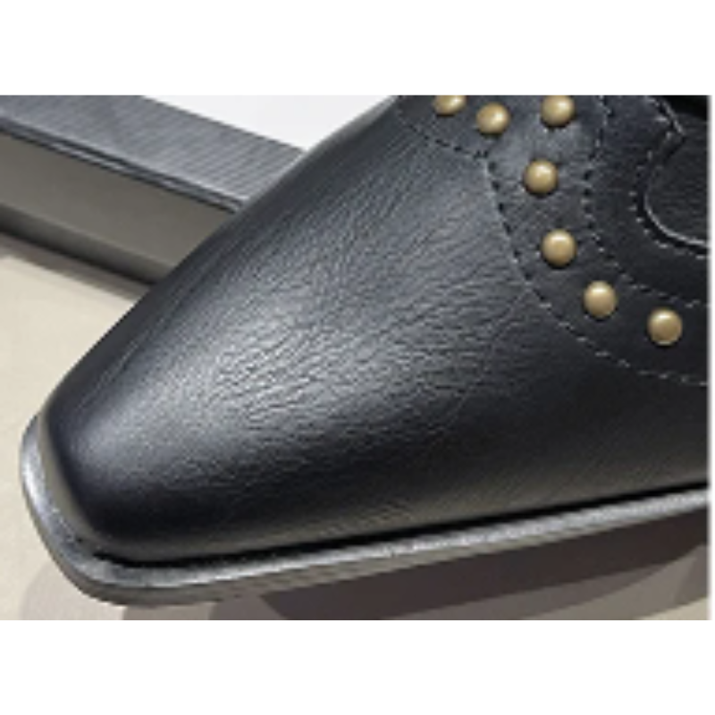 Decorative Buckle Cowboy Boots