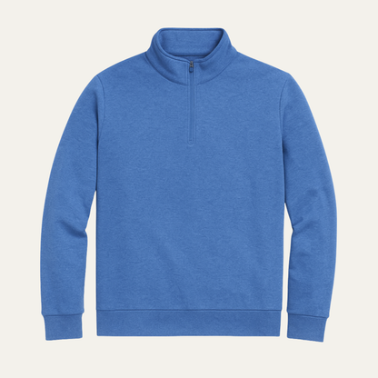 Warm Mens Fleece Zip Neck Sweater - Nocini