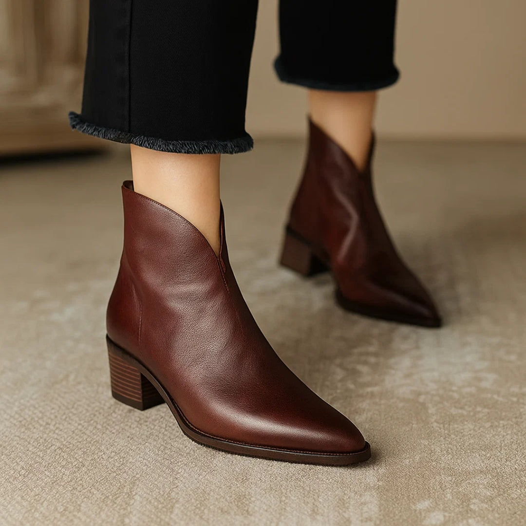Elegant Women's Low Heel Boots