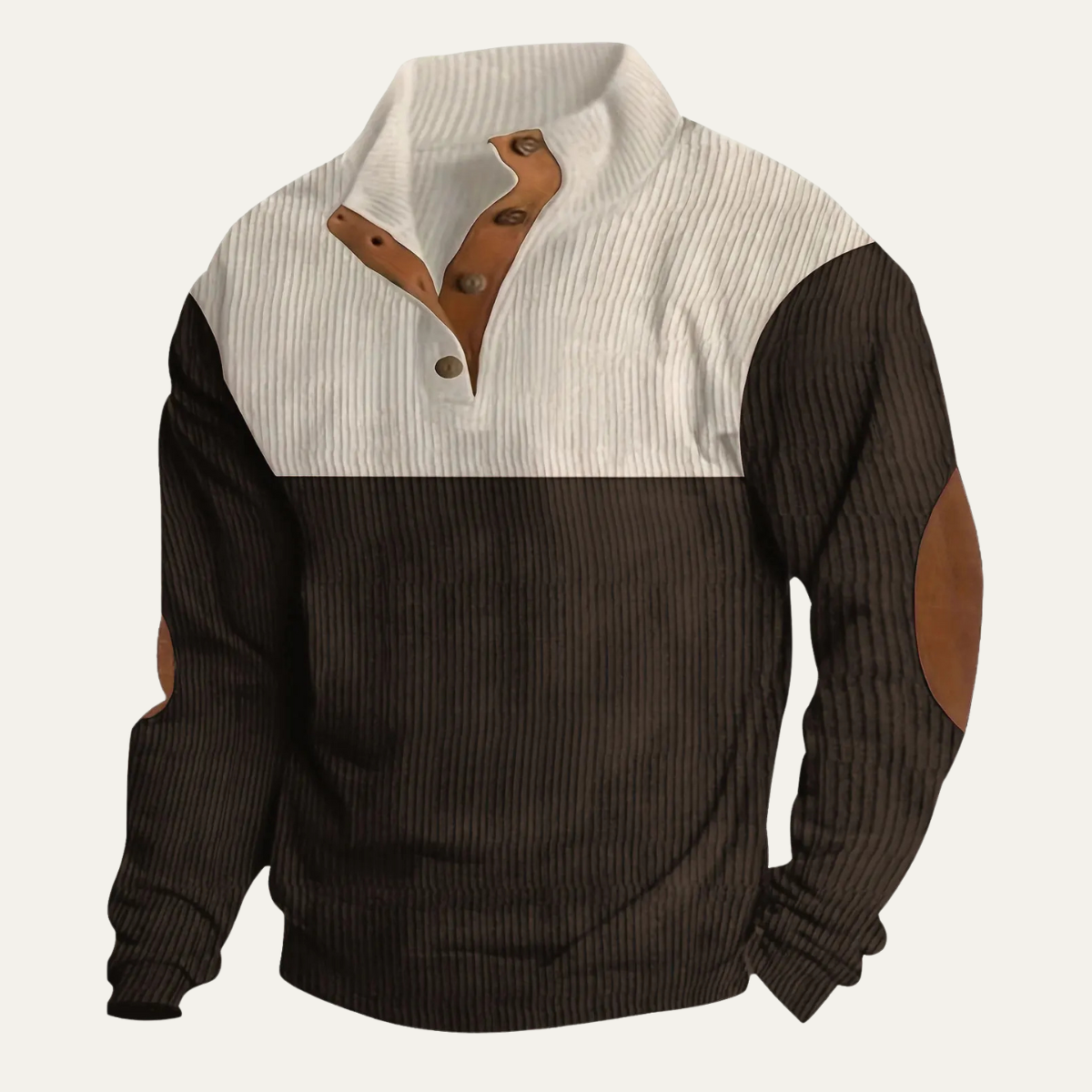 Relaxed Fit Mens Corduroy Pullover Sweater