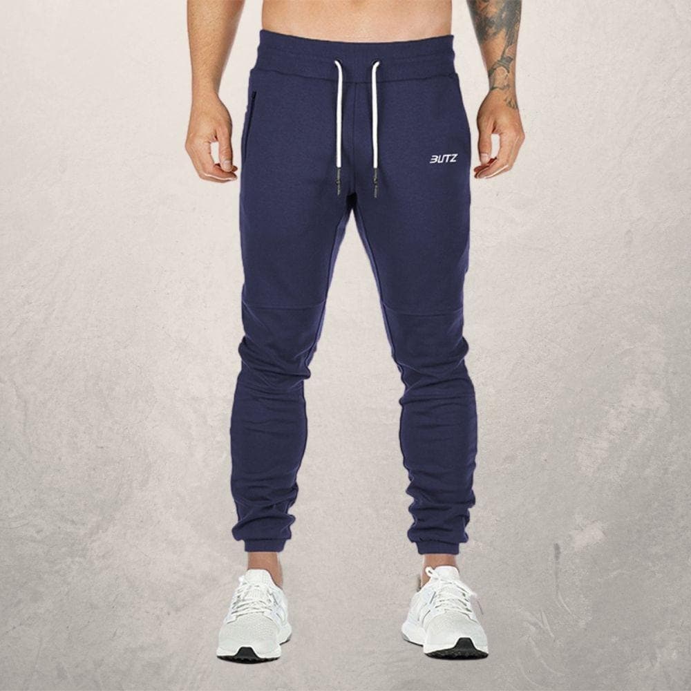 Comfortable Fit Jogger Pants with Elastic Waistband - Nocini