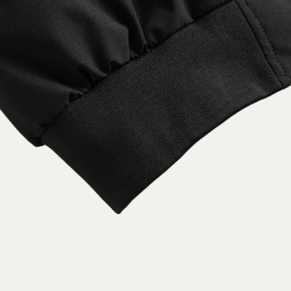 Warm Fleece Lined Mens Hooded Bomber Jacket