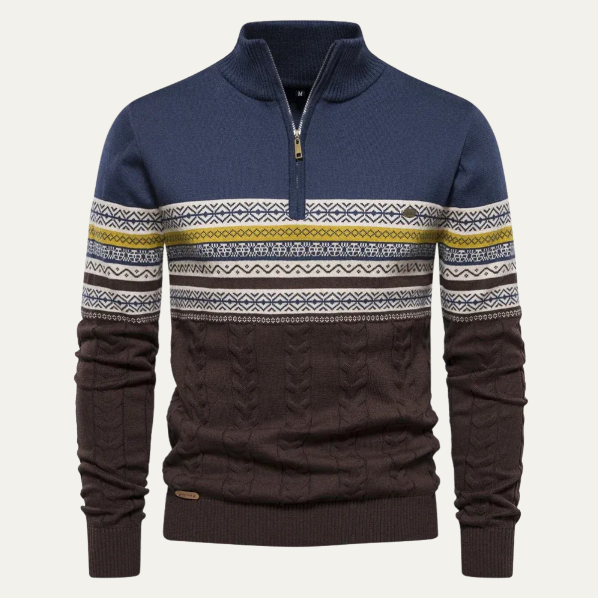 Classic Fair Isle Knit Men's Sweater