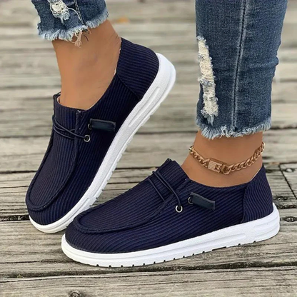 Comfortable Women's Corduroy Lace Up Shoes