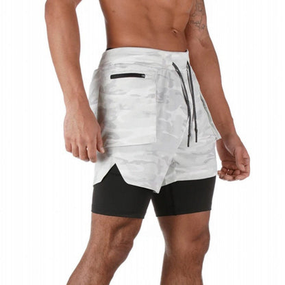Men's Athletic Performance Shorts with Compression Liner - Nocini