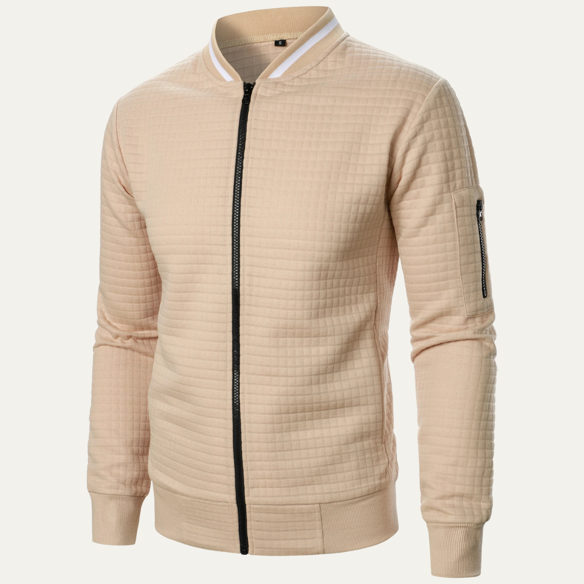 Relaxed Fit Men's Street Style Bomber Jacket
