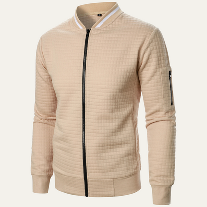 Relaxed Fit Men's Street Style Bomber Jacket