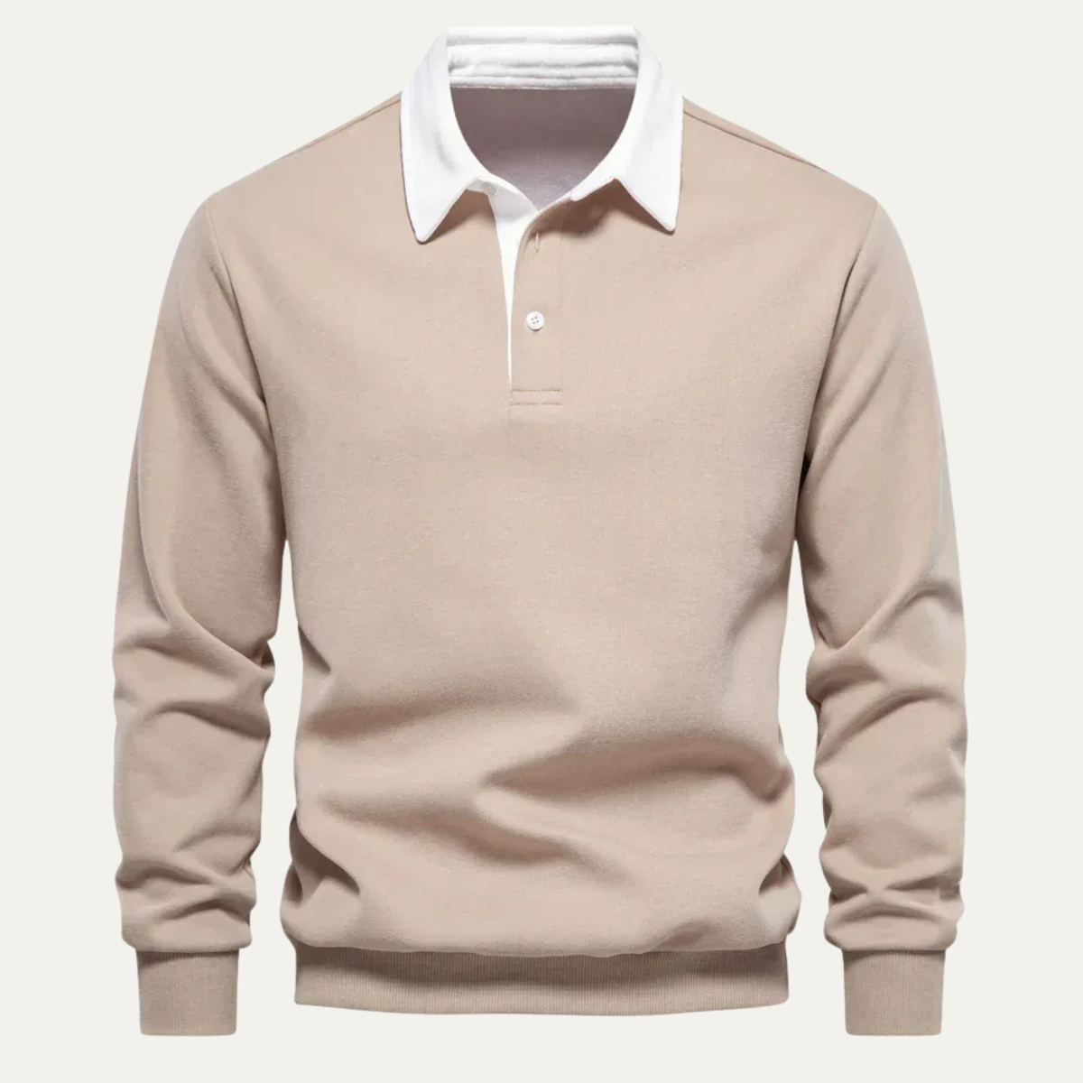 Traditional Fit Mens Long Sleeve Polo Shirt - Nocini