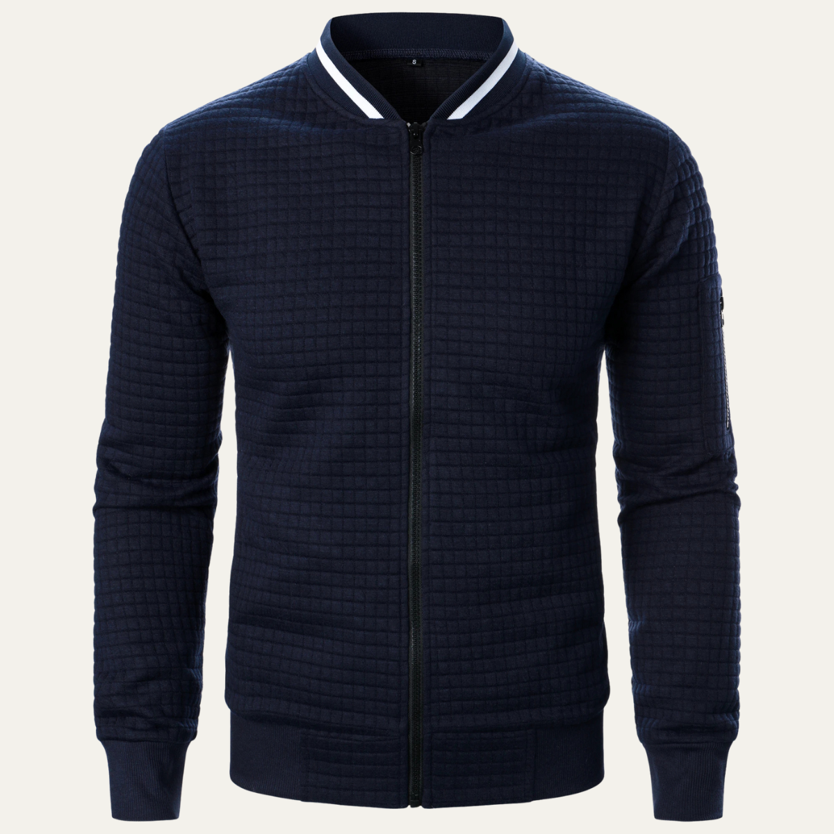 Relaxed Fit Men's Street Style Bomber Jacket
