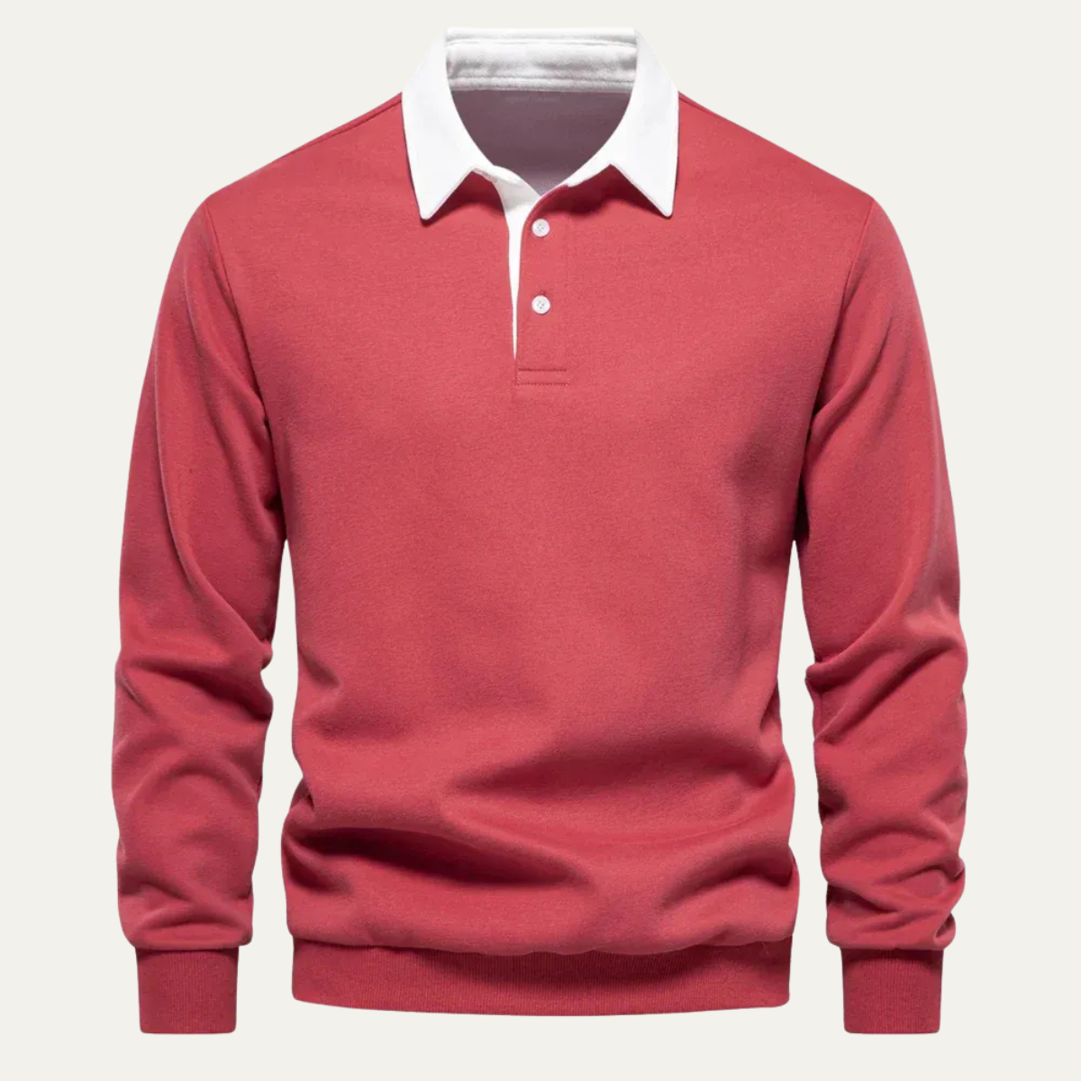 Traditional Fit Mens Long Sleeve Polo Shirt