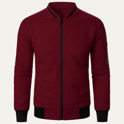Relaxed Fit Men's Street Style Bomber Jacket