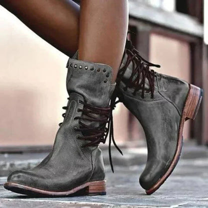 Luxury Genuine Leather Ankle Boots