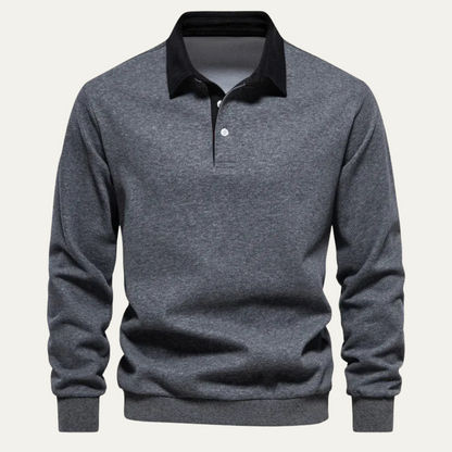 Traditional Fit Mens Long Sleeve Polo Shirt