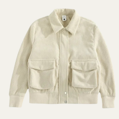 Rugged Mens Corduroy Work Pocket Jacket