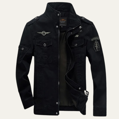 Rugged Men's Tactical Cargo Jacket