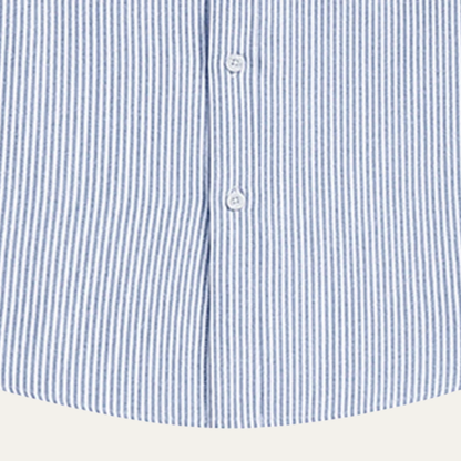 Casual Men's Striped Button Down Shirt with Pocket