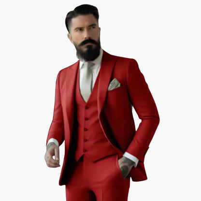 Slim Fit Mens Suit - Elegant Traditional Style