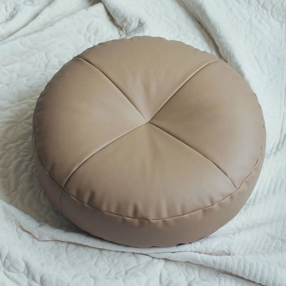 Soft Leather Japanese Pillow – Simple Elegant Design