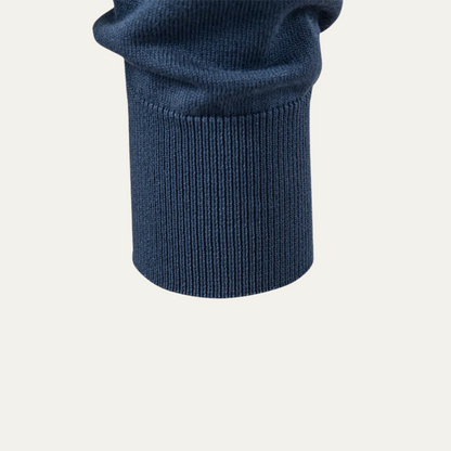Classic Men's Crew Neck Knit Polo Sweater
