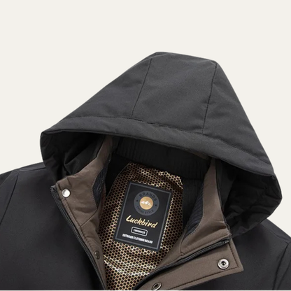 Insulated Men's Waterproof Parka Coat with Hood