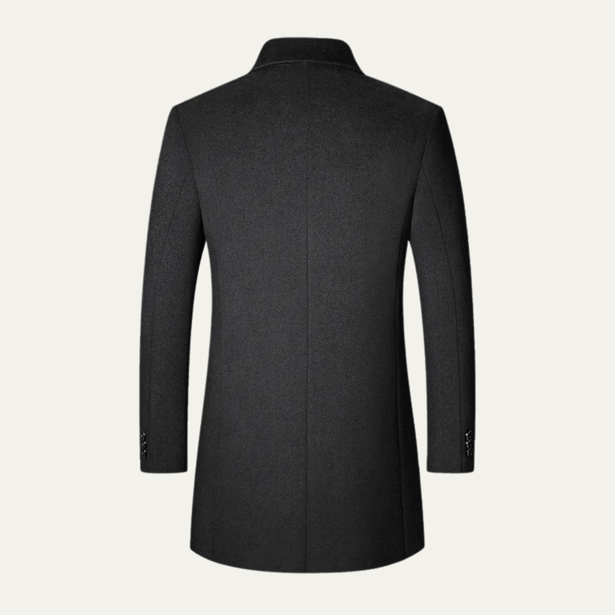 Classic Men's Thick Wool Overcoat