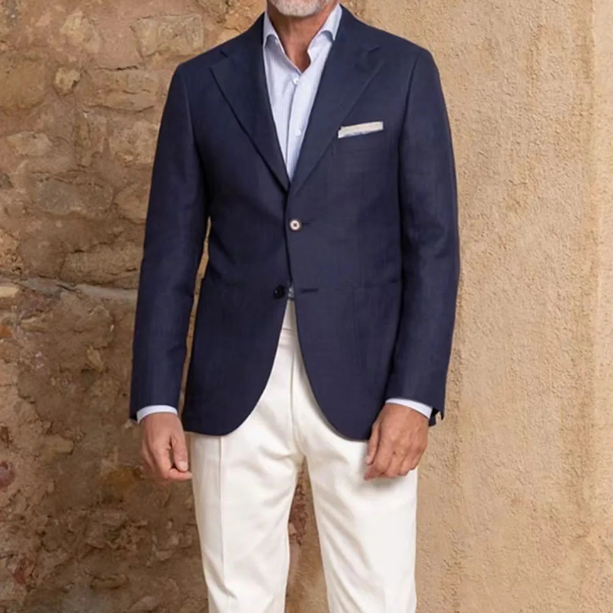 Classic Men's 2 Piece Navy Suit