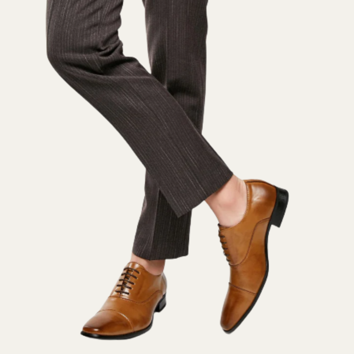 Classic Men's Black Leather Oxfords Shoes