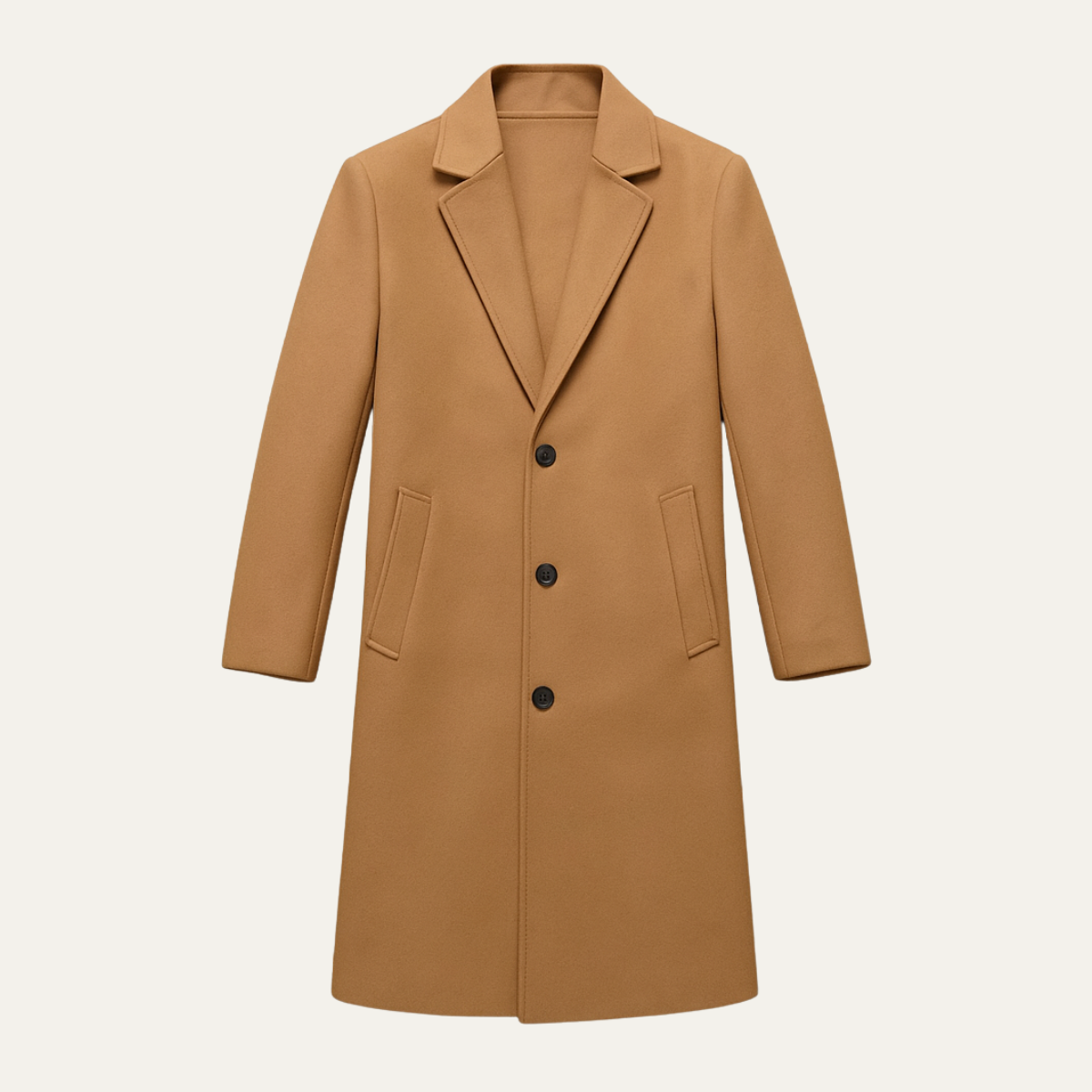 Warm Classic Mens Wool Pea Coat - Nocini