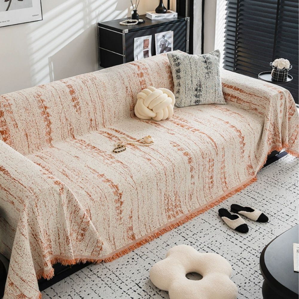 Soft Cream Colored Sofa Slipcover