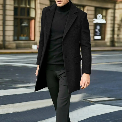 Slim Fit Mens Long Winter Coat