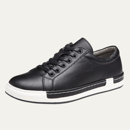 Stylish Vintage Mens Leather Lace Shoes - Nocini
