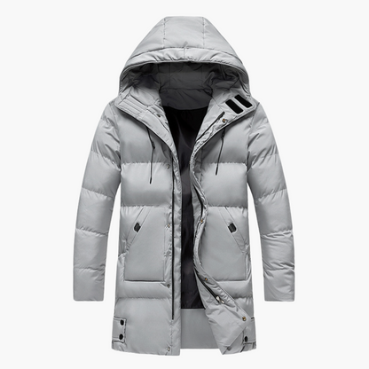 Waterproof Men's Coat with Hood and Zipper