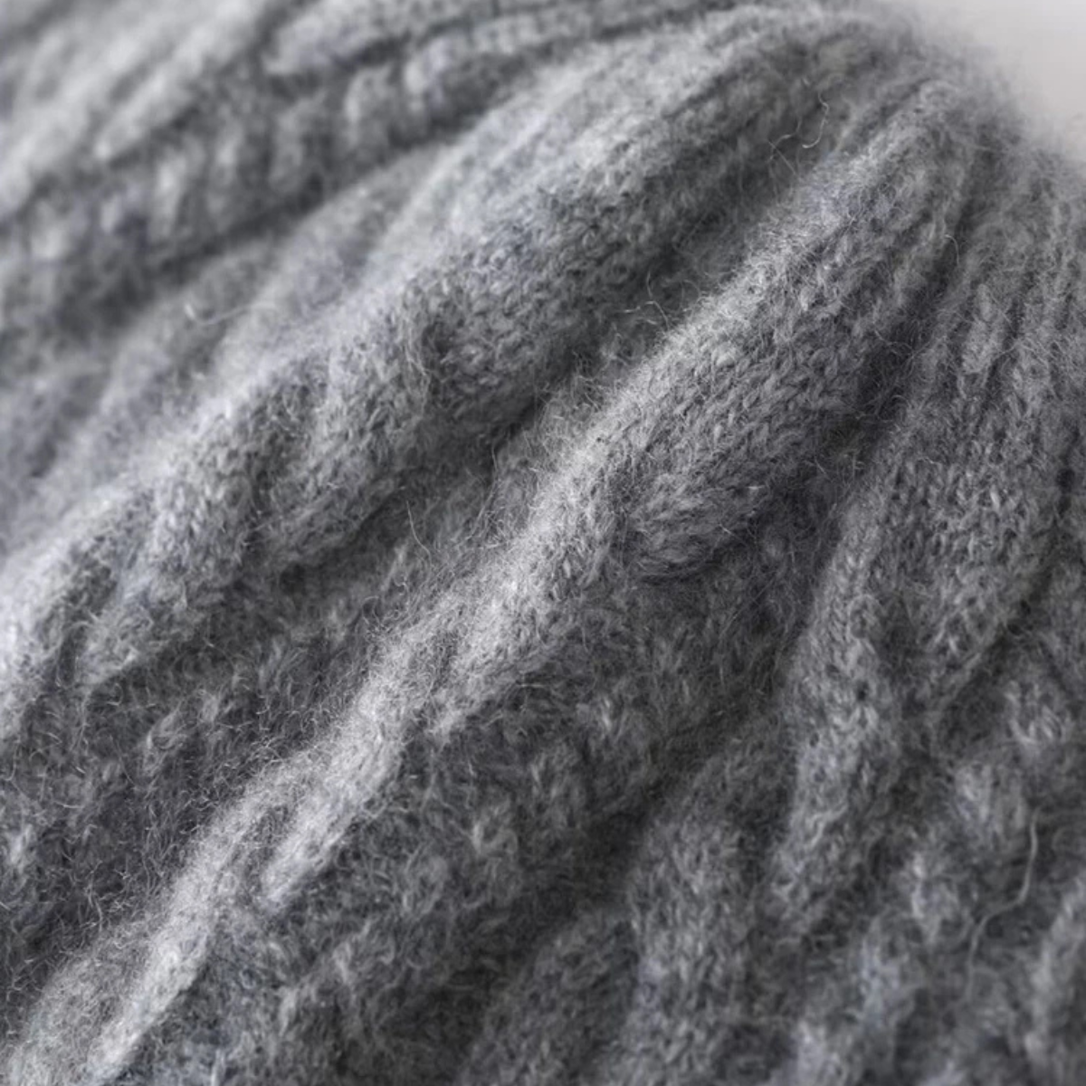 Premium Men's Ribbed Cashmere Winter Hat