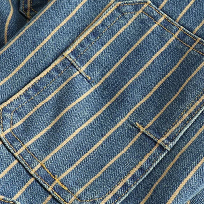 Classic Mens Relaxed Fit Striped Cotton Shirt