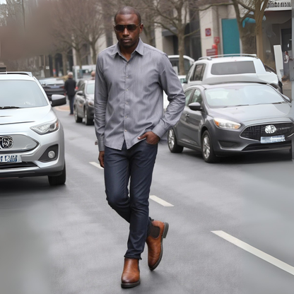 Comfortable Men's Tan Leather Chelsea Boots