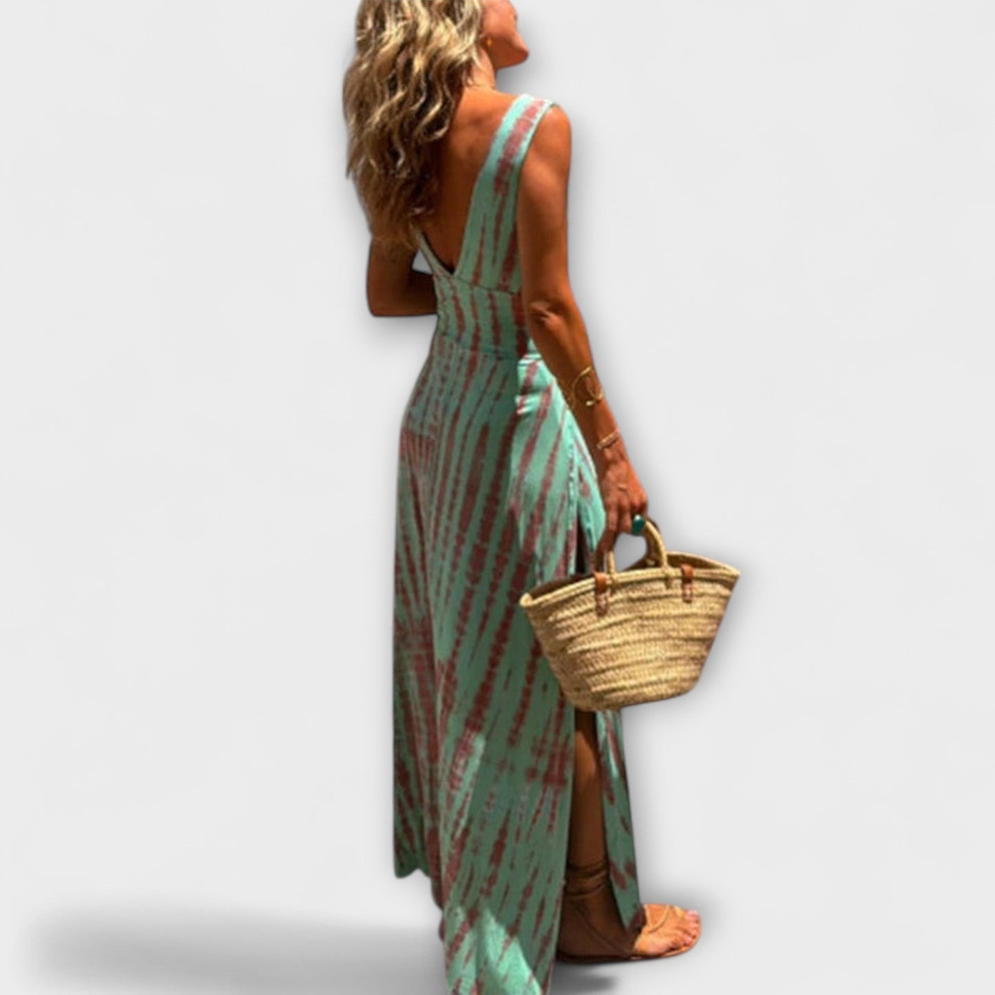 Colorful Cutout Party Maxi Dress for Women