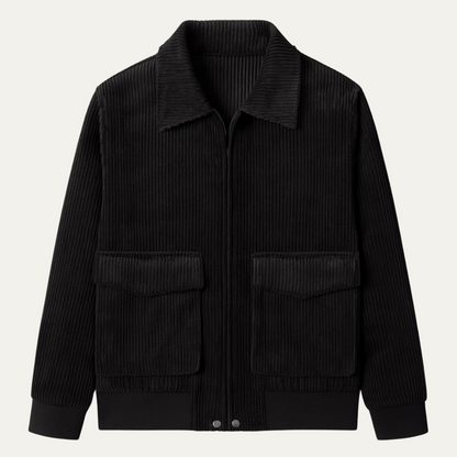 Rugged Mens Corduroy Work Pocket Jacket - Nocini