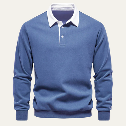 Traditional Fit Mens Long Sleeve Polo Shirt