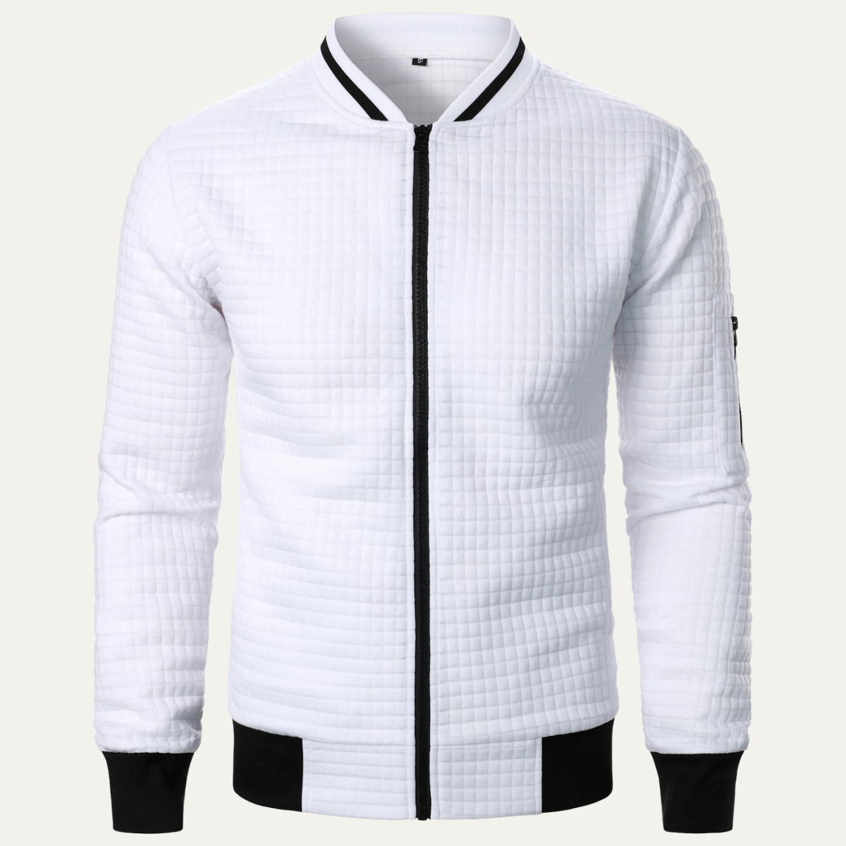 Relaxed Fit Men's Street Style Bomber Jacket