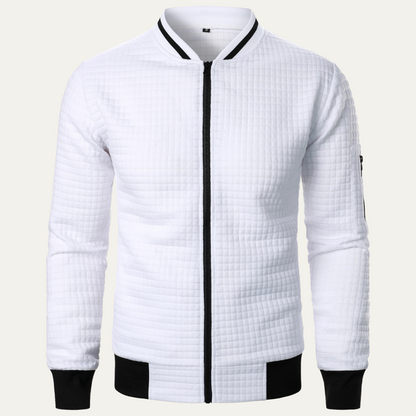Relaxed Fit Men's Street Style Bomber Jacket