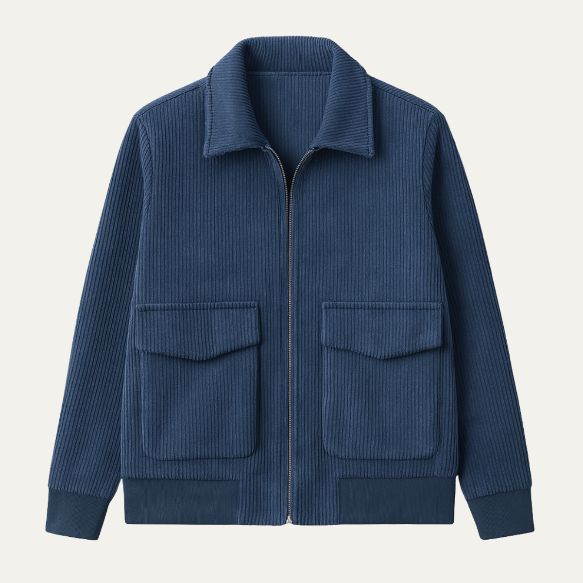 Rugged Mens Corduroy Work Pocket Jacket
