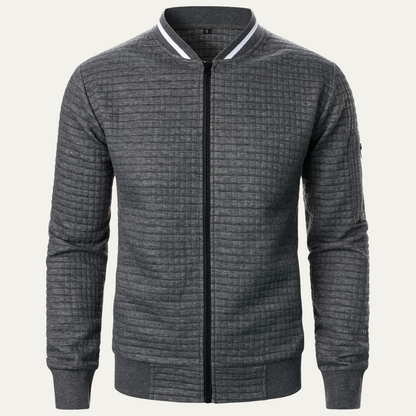 Relaxed Fit Men's Street Style Bomber Jacket