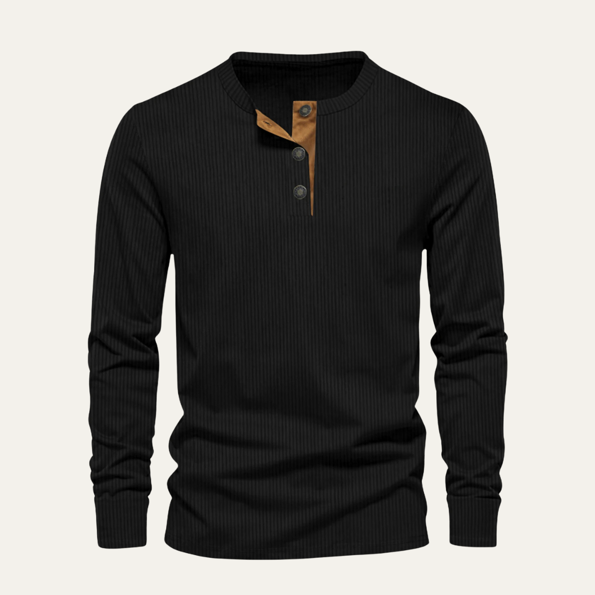 Rugged Men's Textured Crew Neck Casual Sweater - Nocini
