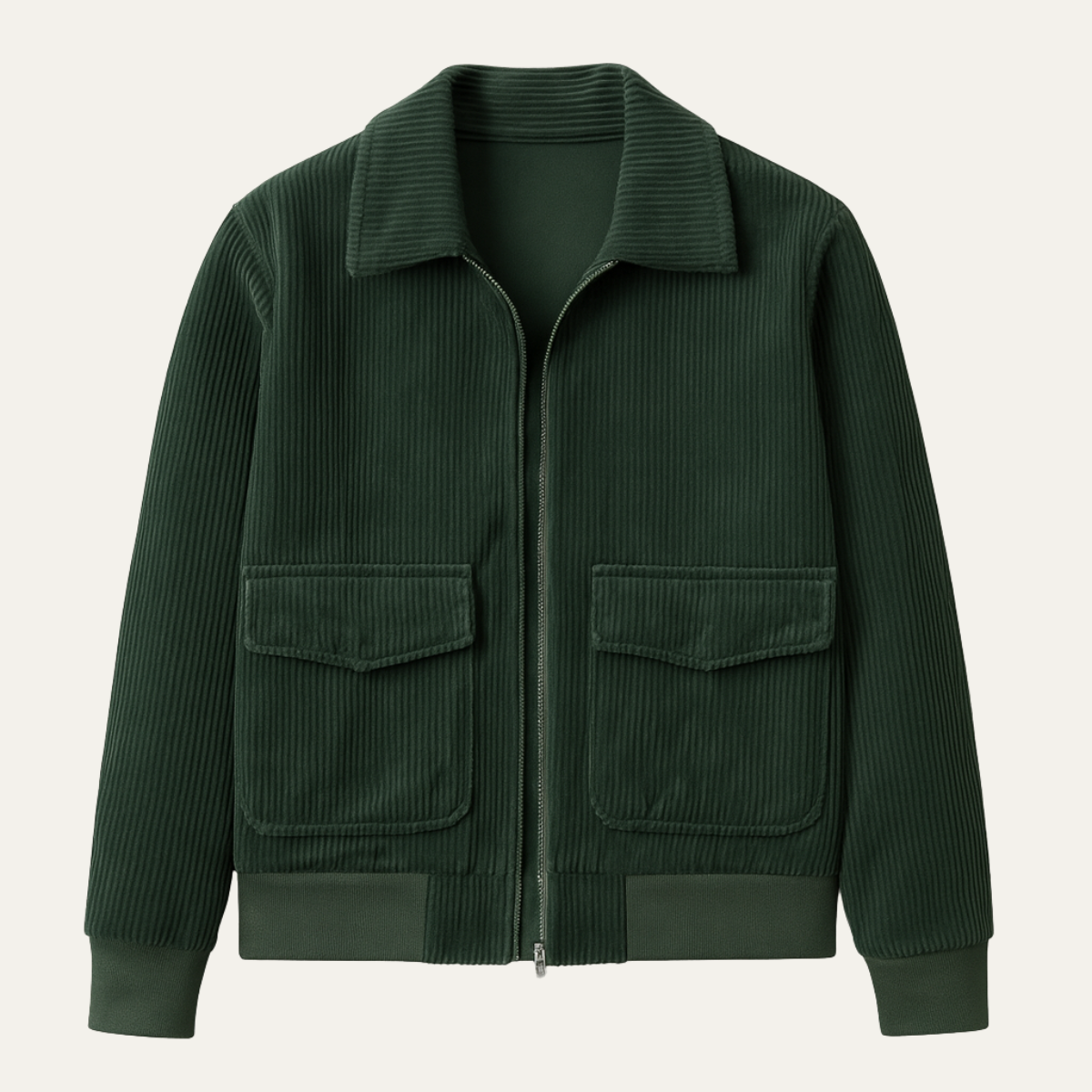 Rugged Mens Corduroy Work Pocket Jacket