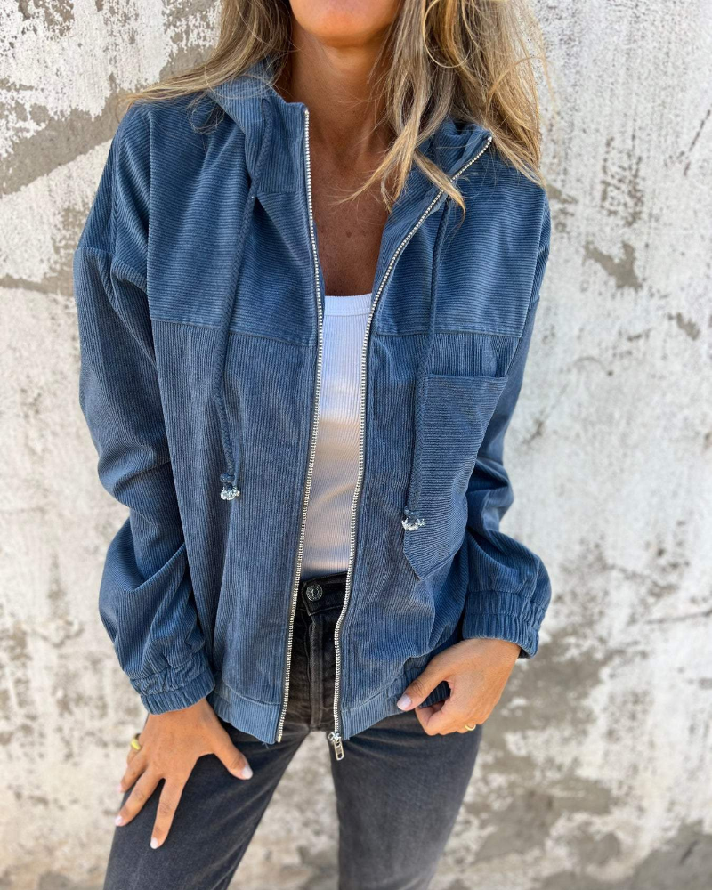 Relaxed Fit Hooded Jacket for Women - Image 2